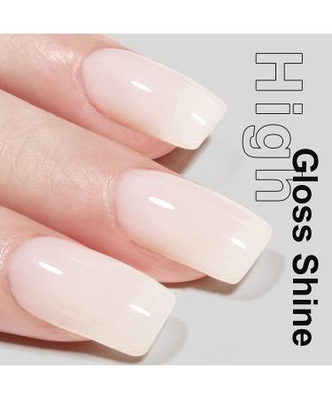 AILLSA Milky White Nude Gel Nail Polish - Translucent Soak Off UV Jelly Gel, 0.51 Fl Oz - Buy Online on SooperMarket.com