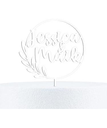 Personalized Cake Topper with Name - Natural Wood Decoration | Birch Multiplex Acrylic Accessory for Any Occasion - Buy Online on SooperMarket.com