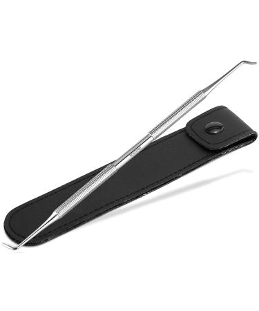 Corner lifter foot care stainless steel foot care instrument with long medium -wide ends - nail lifter nail care double instrument pedicure instrument with case.Specialist trading quality long medium -wide