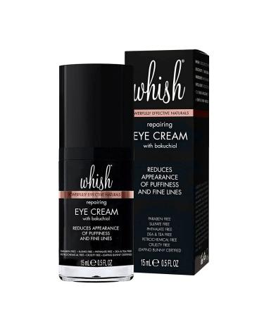 Whish Repairing Eye Cream - Reduces Puffiness, Fine Lines, Bags, and Dark Circles - All Natural Retinol Alternative - .5 fl oz - Buy Online on SooperMarket.com