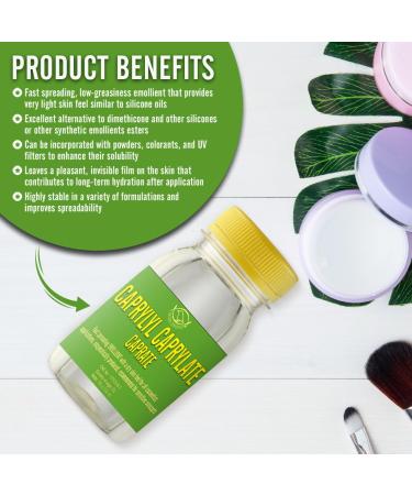 Buy Cosmetic Grade Caprylyl Caprylate/Caprate - Emollient for Sensitive Skin Body & Baby Care - 3.52 Oz - International Shipping Available - Buy Online on SooperMarket.com