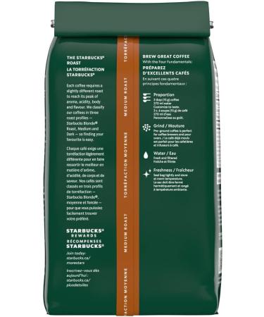 Starbucks Pike Place Ground Coffee Medium Roast Coffee 100% Ground Arabica Beans - 340g Bags (Pack of 6 2040g) - Buy Online on SooperMarket.com