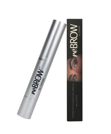 Delilah reBROW Eyebrow Growth Serum - Advanced Hypoallergenic Regrowth Formula - Natural Eyebrow Growth - Non-Irritating Free of Parabens Gluten and Oil - Safe for All Skin Types - 4mL - Made in USA
