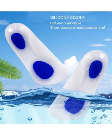 Buy Silicone Insoles - Invisible Gel Heel Cushions for Pain Relief | Breathable Anti-Sweat Comfort - Buy Online on SooperMarket.com