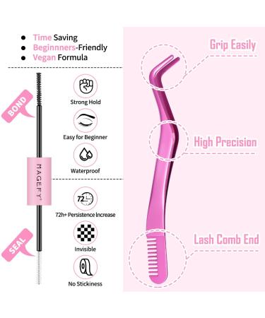 DIY Lash Extension Kit - 200pcs Individual Cluster Lashes (30D & 40D 8-16mm) | D Curl Eyelash Extensions with Bond Seal & Applicator Tool - Perfect for Home Use - Buy Online on SooperMarket.com