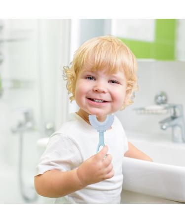 Buy Blue Tiger Baby Training Toothbrush - Soft Silicone Manual Toothbrush for Kids 2-6 Years | Cartoon Design for Complete Dental Hygiene - Buy Online on SooperMarket.com