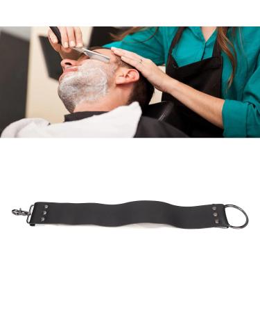Premium Razor Leather String Strap - Elegant Black with Brass Anchor Hooks for Knife Sharpening - Buy Online on SooperMarket.com