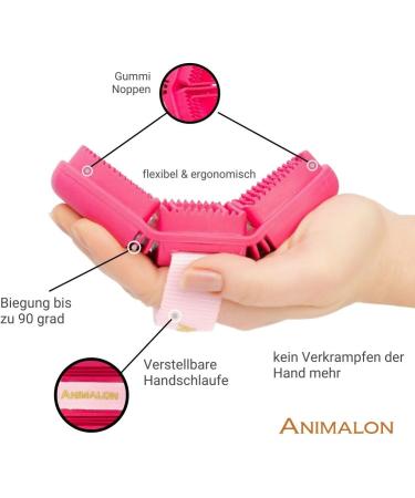 Animalon Children's Pink Horse Bars | Ergonomic Velcro Horse Brush & Accessories | Horse Stamps & Cleaning Tools for Kids - Buy Online on SooperMarket.com