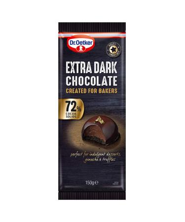 Dr. Oetker Extra Dark Chocolate Bar 150g