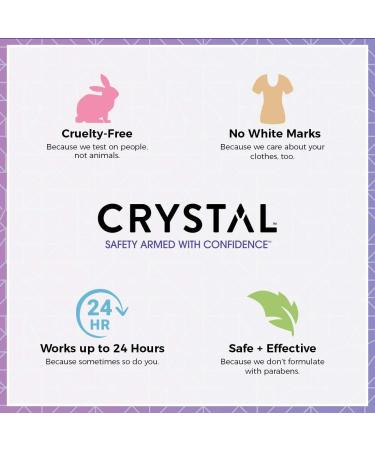 CRYSTAL Mineral Deodorant Stick - Unscented 24-Hour Odor Protection - Aluminum & Paraben Free - 4.25 oz (2 Pack) - Buy Online on SooperMarket.com
