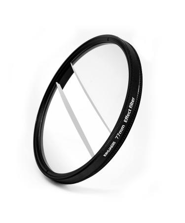 KOGJAERS Camera Effect Filter Center Field Separation Diopter Filter 77mm Produces Blurry Refraction Photography Filter 77mm Centerfield Split DiopterFilter