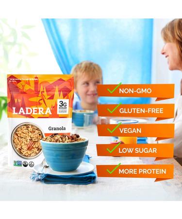 Ladera Granola | Almond Pecan Granola | Low Sugar | Gluten Free & Vegan | Granola Breakfast | Healthy Snack | 11 oz Almond Pecan 11 Ounce (Pack of 1) - Buy Online on SooperMarket.com