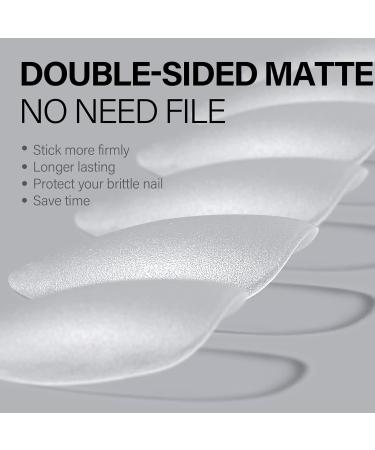 AILLSA Short Almond Nail Tips - 240 PCS Matte Soft Gel Full Cover Almond Nails for Soak Off Extensions - Buy Online on SooperMarket.com