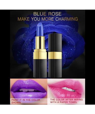 Yaper Color Changing Waterproof Lipstick Set for Women - Long Lasting & Non-Sticky - Magic Temperature Technology - Blue, Black & Red - Buy Online on SooperMarket.com