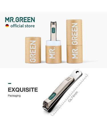 MR.GREEN Curved Blade Nail Clippers - Stainless Steel Manicure Scissors for Fingernails and Pedicures (Medium) - Buy Online on SooperMarket.com