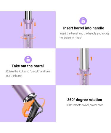 5 in 1 Curling Wand Set with Interchangeable Barrels for Wavy Hair Styling | LCD Display & Temperature Adjustment | Gifts for Women - Buy Online on SooperMarket.com