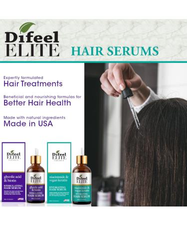Buy Difeel Elite Glycolic Acid & Biotin Hair Growth Serum - 2 oz. Stimulating Formula for Stronger Hair & Deep Scalp Exfoliation | International Shipping Available - Buy Online on SooperMarket.com