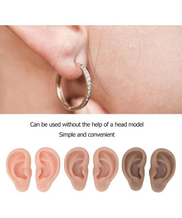 Artificial Ear Model Set - 3 Pairs Soft Human Ear Models in 3 Colors for Easy Home Use - Buy Online on SooperMarket.com