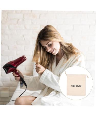 Gogogmee 2pcs Hair Dryer Storage Bag Toiletry Hair Dryer Dust Bag Pouches Store Blowdryer Bag Fabric Beige - Buy Online on SooperMarket.com