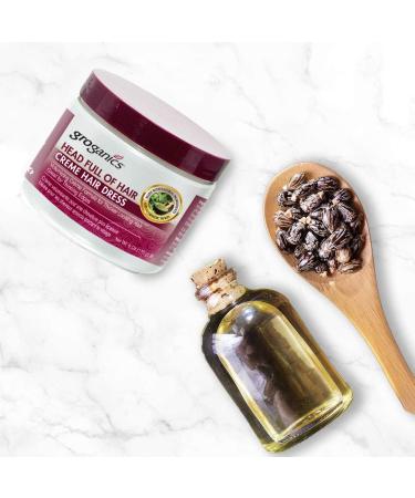 Groganics Head Full of Hair Creme - 6 oz | Nourishing Hair Dress for Healthy Growth | International Shipping Available - Buy Online on SooperMarket.com
