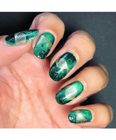 Alexnailart Line Geometry Nail Stamping Plate Set (GE005) - Nail Art Tools - Buy Online on SooperMarket.com