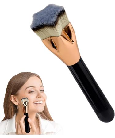 Virtcooy Foundation Makeup Brush | Soft Contour Foundation Makeup Brush with Flat Top Buffing and Blending Makeup Brush with Ergonomic Handle for Dating Business Trip - Buy Online on SooperMarket.com