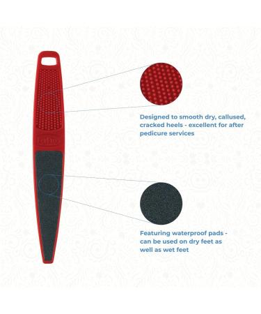 ForPro Red Panda Foot File 60/100 Grit Double-Sided Pedicure File for Feet and Heels - Large Size - Pack of 1 - Buy Online on SooperMarket.com