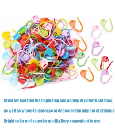 500 Colorful Knitting Markers & Clips for DIY Craft - Stitch Counter Needle Clips & Safety Pins - Buy Online on SooperMarket.com