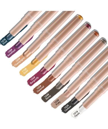Go Ho Cream Eyeshadow Stick | Shimmer Eye Pencil - Waterproof & Creamy | 109 Champagne - Buy Online on SooperMarket.com