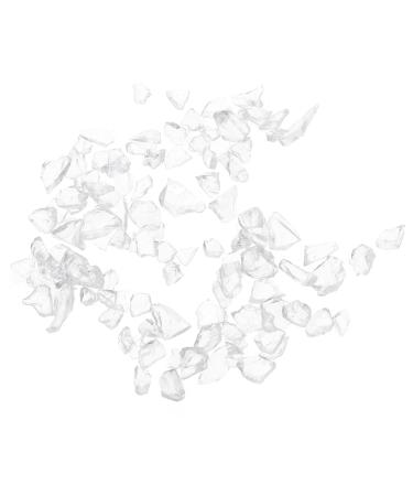 FOMIYES Shiny Nail Stickers 1 Glass Chip Self Made Flakes 3d Retro Vase 0.5X0.3cm transparent
