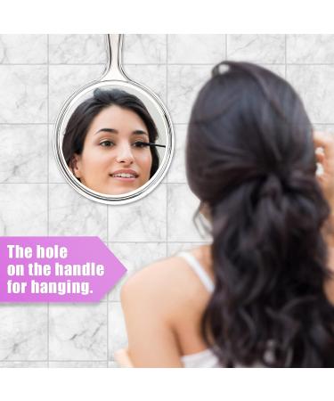 Hi.FANCY Mirror Handheld 1X & 3X Double Sided Makeup Mirror with Handle | Magnifying 11 * 20 cm | Handheld Mirror - Buy Online on SooperMarket.com