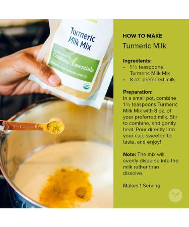 Banyan Botanicals Turmeric Milk Mix 3.5 oz - Organic Ayurvedic Health Booster - Buy Online on SooperMarket.com
