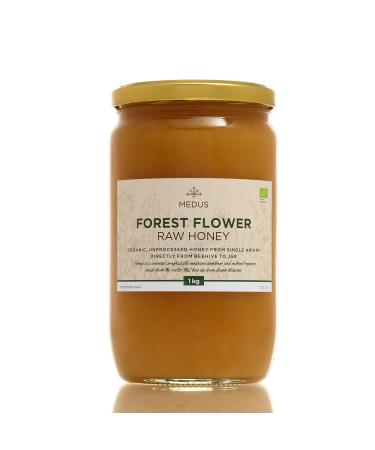 Earthbreath - Forest Flower Raw Honey - 1Kg | Pure Dark Unpasteurised and Unfiltered | Natural Sweetener for Cooking Tea Coffee Milk Juice Hot & Cold Drinks