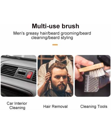 HMLTD Men's Beard Brush | Soft Beard Care Accessory for Home Travel & Business | Perfect Grooming Tool for a Stylish Beard - Buy Online on SooperMarket.com