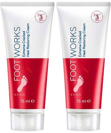 Avon Foot Works Maximum Strength Cracked Heel Cream - Set of 2 | Hydrating Foot Care Solution - Buy Online on SooperMarket.com