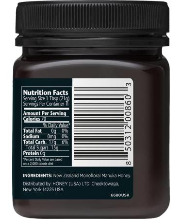 Manuka Doctor MGO 725+ Monofloral Manuka Honey - 100% Pure New Zealand Honey | Certified, Guaranteed, RAW | Non-GMO (8.75 oz) - Buy Online on SooperMarket.com