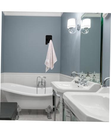 HEMOTON Acrylic Door Hook 8pcs Bathroom Hook Shower Door Wall-Mounted Towel Hanger Organizer Hangers Rack for Bathrooms Plug 6X4.5X2.8CM Black - Buy Online on SooperMarket.com