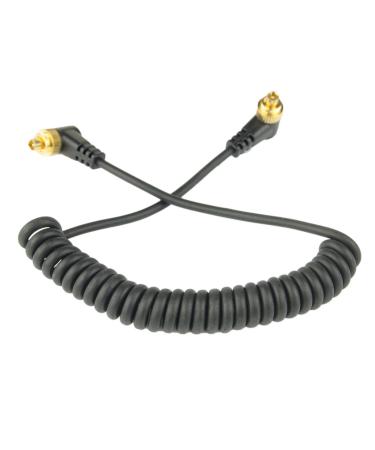 DSLRKIT Male to Male M-M Flash PC Sync Cable Cord with Screw Lock
