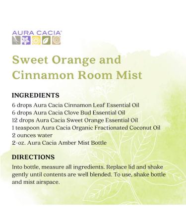 Organic Cinnamon Leaf Essential Oil by Aura Cacia | GC/MS Tested | 7.4ml (0.25 fl. oz.) - Buy Online on SooperMarket.com