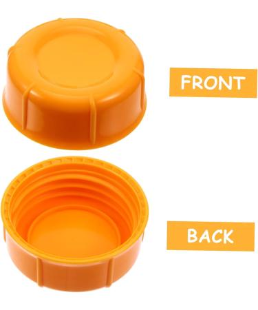 Vaguelly Breastmilk Bottles Cap 20 Pcs Baby Bottle Seal Cap Water Bottle Travel Food Grade Pp Water Proof Leak Proof Lids Orangex2pcs 4.3x4.3x1.5cmx2pcs - Buy Online on SooperMarket.com