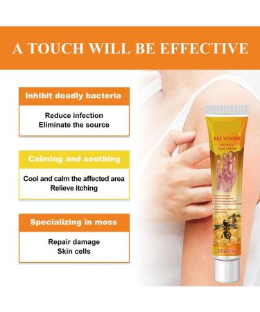 RJDJ Bee Venom Psoriasis Treatment Cream - Professional New Zealand Formula for All Skin Types (5PC) - Buy Online on SooperMarket.com