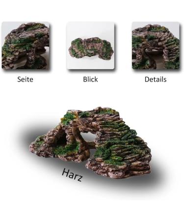 Buy Ctpeng Aquarium Cave Decoration for Betta & Cichlids - Slate Scape Ornament (23cm x 10.5cm x 7.2cm) | International Shipping Available - Buy Online on SooperMarket.com