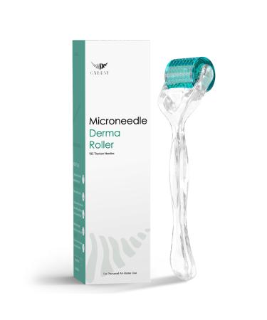 Derma Roller Titanium Needles 192 Micro Needle Dermal Roller- Microdermabrasion Tool At Home Use (Blue) Blue0.5