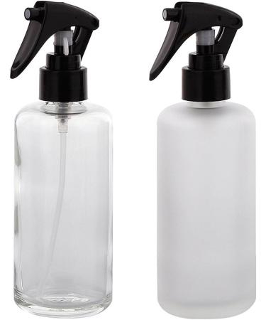 200 ml Glass Spray Bottle Set - 2-Pack Clear & Matt Kosmetex with Atomizer - Perfect for Travel & Home Use - Buy Online on SooperMarket.com