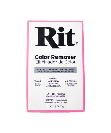 Rit Dye Powder Color & Rust Remover Great for Crafting DIY Works on Most Fabric Cotton Nylon, Chlorine Free Color Remover