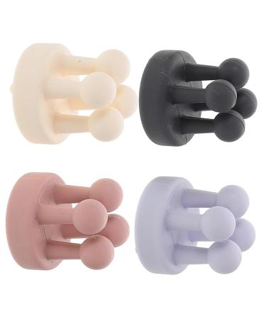 FOYTOKI 4pcs Nail- Seamless Hook Towel Hook Hanging Hooks Modern Wall Hooks Bathroom Hooks