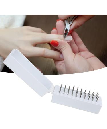 Stainless Steel Manicure Tools 30 Holes Nail Drill Bits Multi Shape Nail Grinding Heads Set with Dustproof Organizer Professional Remove Gel Nail Drill Bits for Manicure Pedicure Home Salon Use - Buy Online on SooperMarket.com