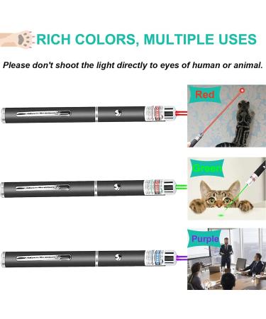 JMMTAAG Laser Pointer for Cats 3 Pack - Interactive Laser Pointer Cat Toys for Indoor Pets - Teasing and Training Chaser Toy - Buy Online on SooperMarket.com