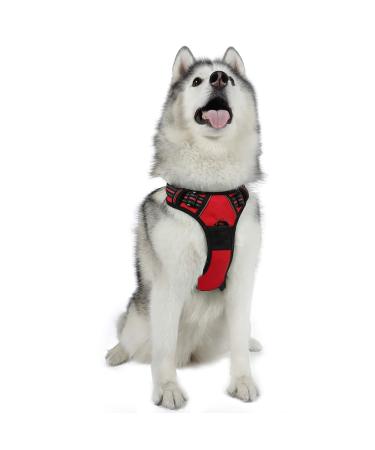 Rabbitgoo dog harness medium -sized dogs anti train cuddling dog with control no pull adjustable dog harness large dogs breathable reflex strip breasts.