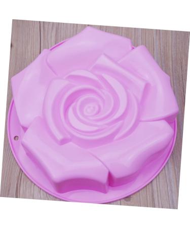 Rose Cake Mold Silicone Cake Moulds Cakesicles Mold Silicone Rose DIY Mold Silicone Candle Mold Silicone Bread Loaf Pan Nonstick Cupcake Tin Crisper Pan Silica Gel Muffin Non Stick 24X24X5CM - Buy Online on SooperMarket.com